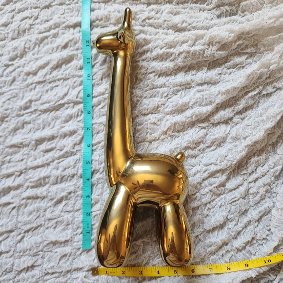 Giraffe Gold Color Balloon Animal Decor - Picture 7 of 9